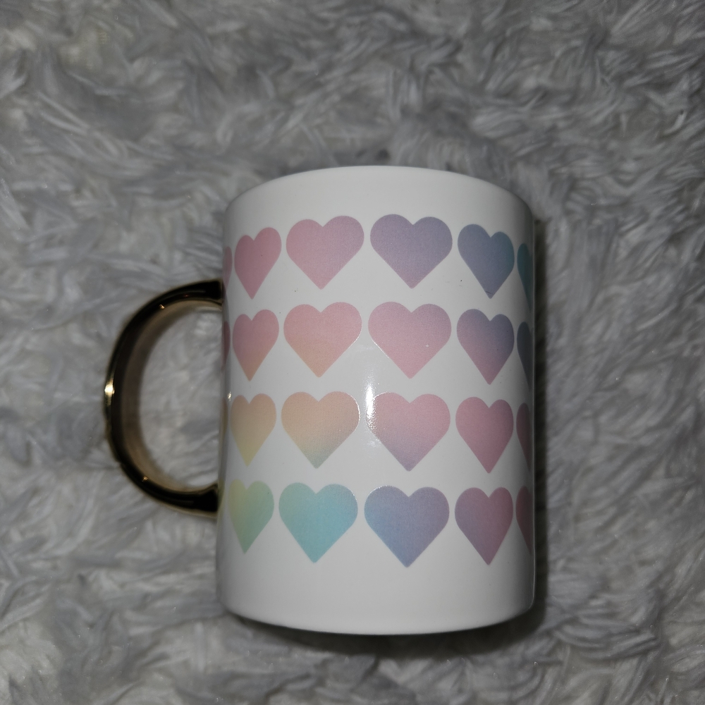 Rainbow Hearts Mug
